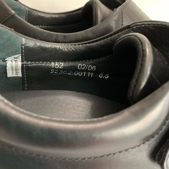 Sensible Black Leather Strap On Comfort Clogs Woman’s 6.5 - Picture 11 of 14